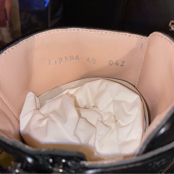 GUCCI ’GG’ Leather Combat Boots, EU 40 - Picture 8 of 10